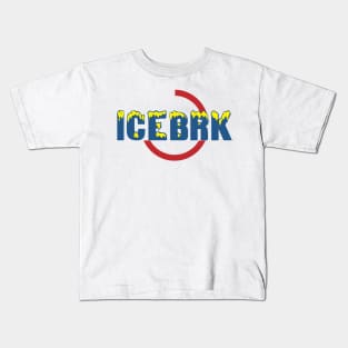 IceBrk Logo (Y,B,R) Kids T-Shirt